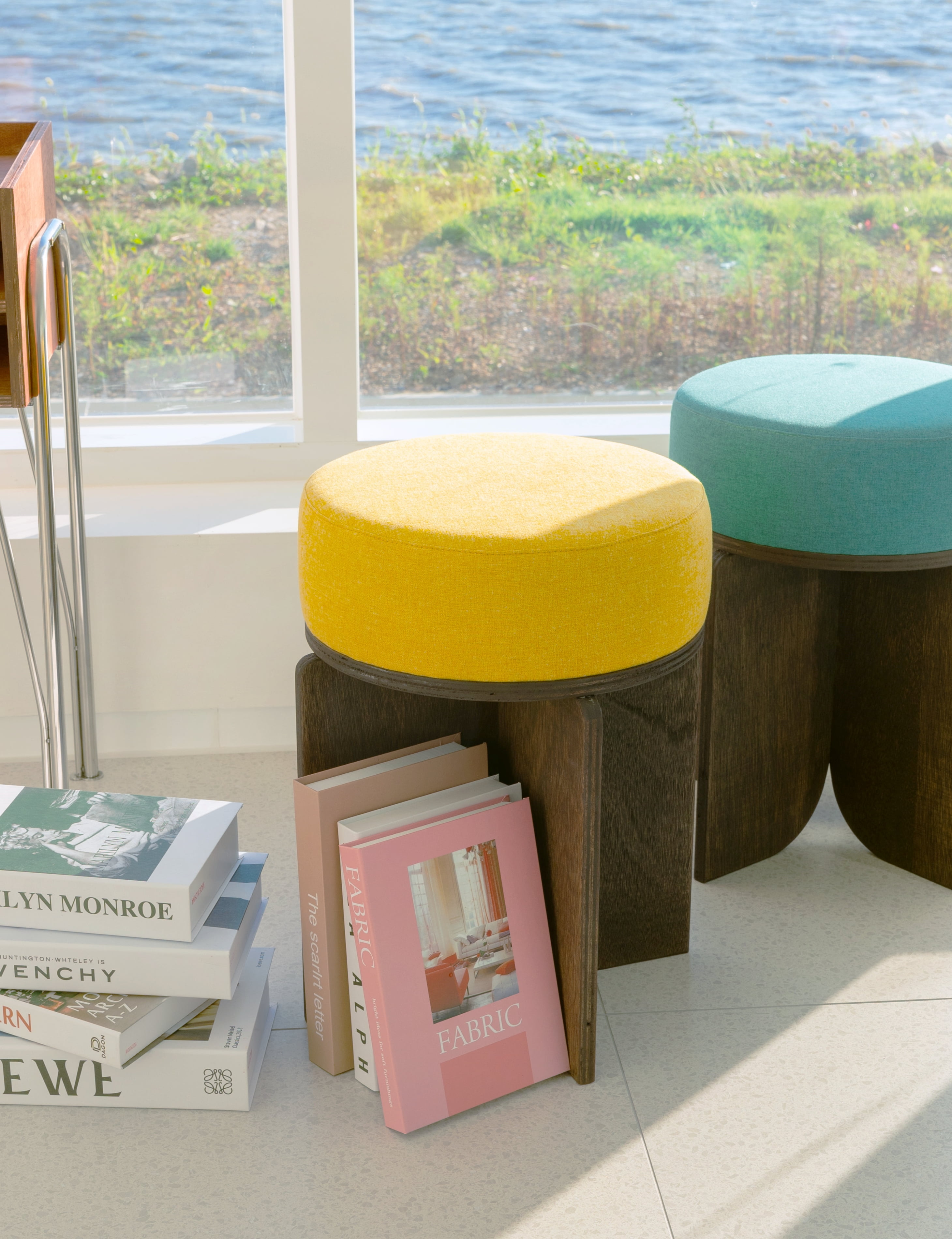 Color Fabric Stool